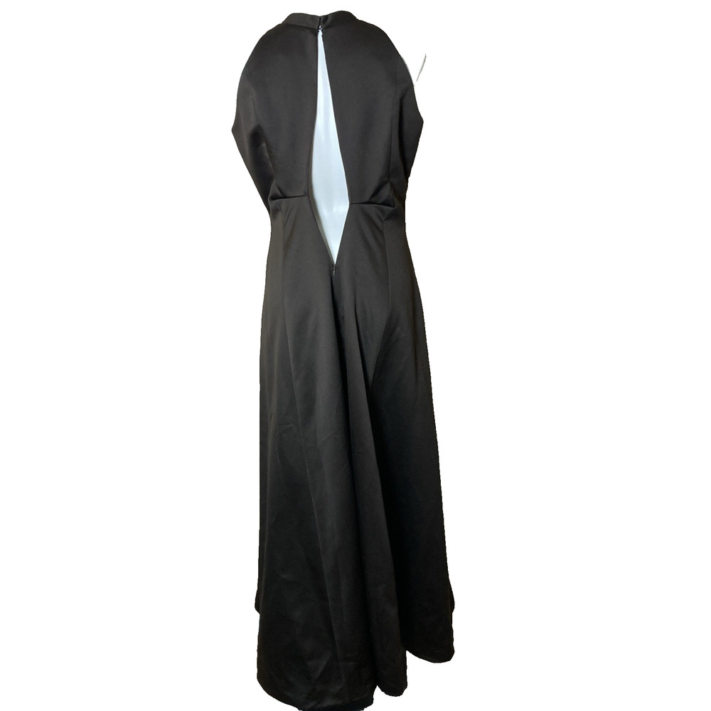 Victor Costa Nahdree Gown Vintage Formal Evening Dress Chocolate Size 12 - Picture 4 of 8